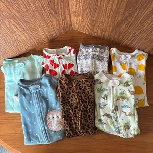 Lot of 7 one piece baby outfits- size 3 months